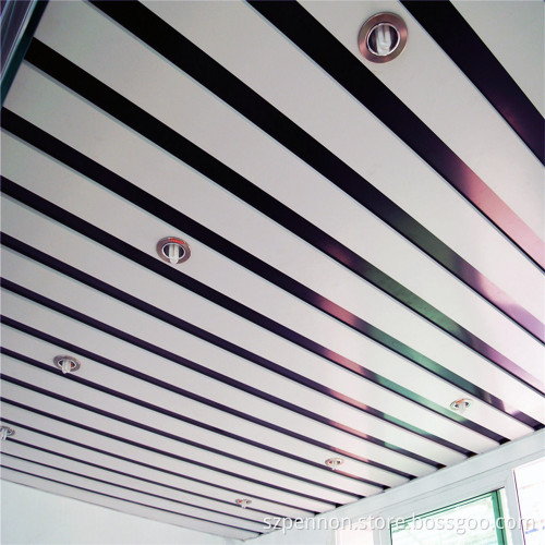 Decorative Aluminum D Shape Strip Ceiling False Tiles